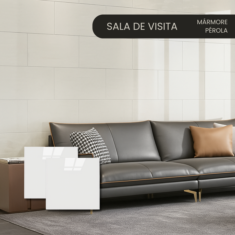 Marbella Mármore™ - Placas adesivas com acabamento de mármore luxuoso - COMPRE 10 LEVE 30 - Frete grátis