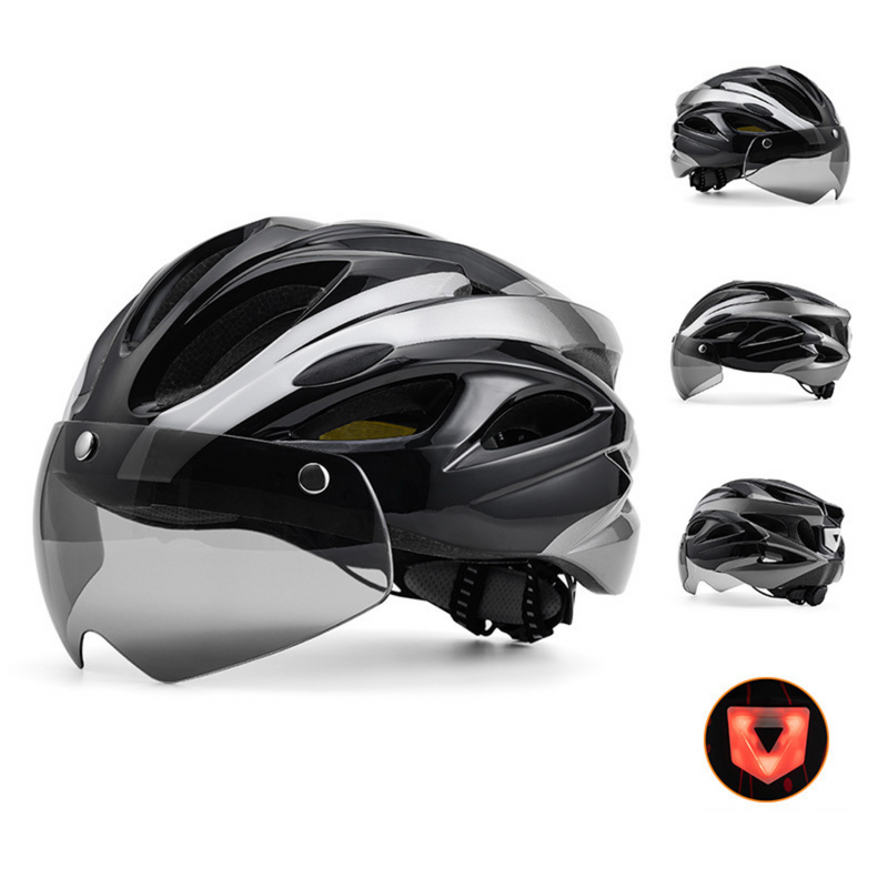 RoadShield Pro 2 em 1™ - Capacete de Ciclismo com Óculos Magnéticos Integrados