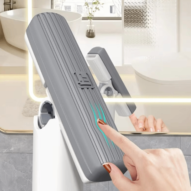 FlexiMop Mini™ – Esfregão Compacto Auto-Ajustável