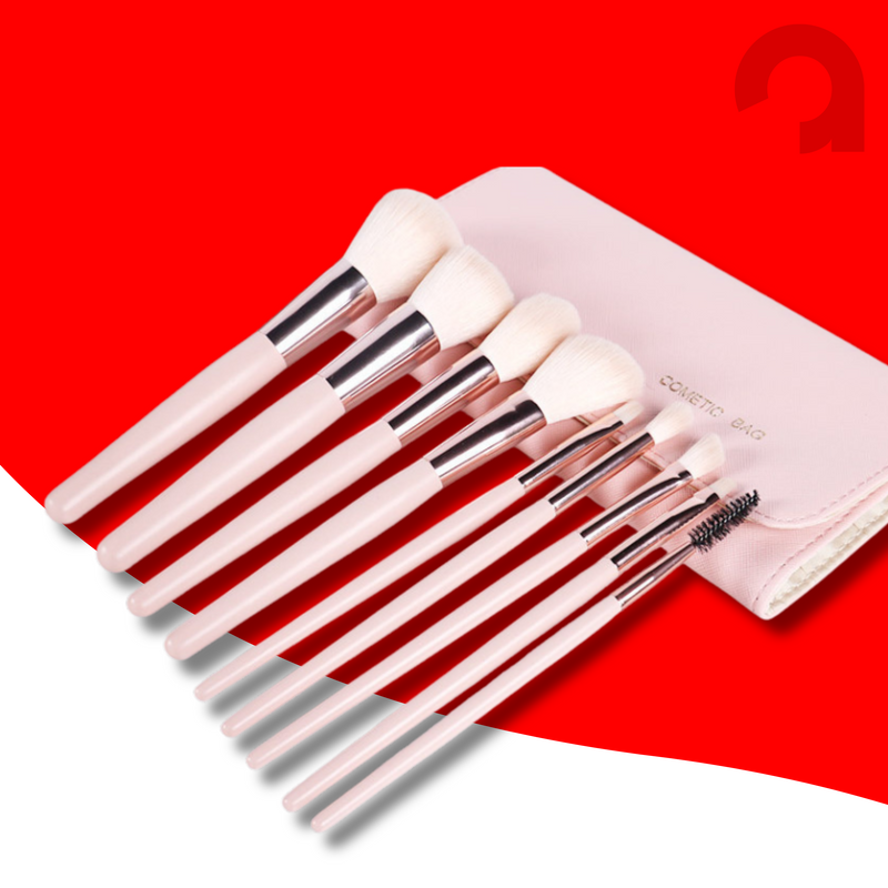 GlowBrush Set™ – 9 Pincéis de Maquiagem