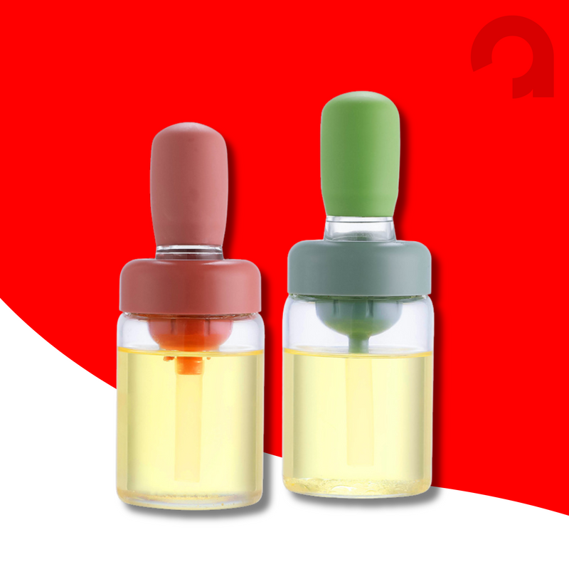 OilBrush Pro™ – Garrafa de Óleo com Pincel de Silicone