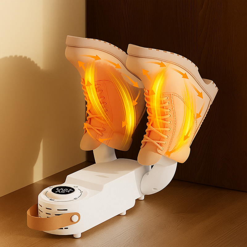 DryStep Pro™ – Secador Inteligente de Sapatos com Temporizador