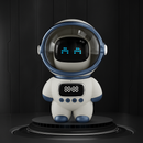 Astronaut AI™ – Alto-falante Bluetooth Inteligente com Despertador e Rádio FM