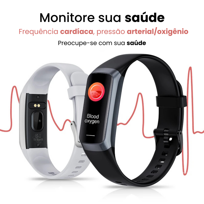 Lige FitWatch™ – Smartwatch Esportivo com Monitoramento de Saúde 24h