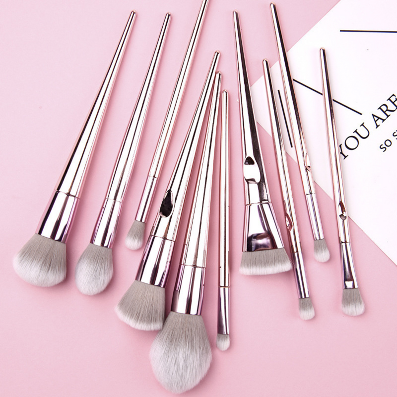 Kit BeautyBrush™ – Conjunto de 10 Pincéis de Maquiagem