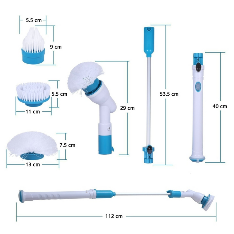 PowerBrush™ – Escova de Limpeza Elétrica Sem Fio