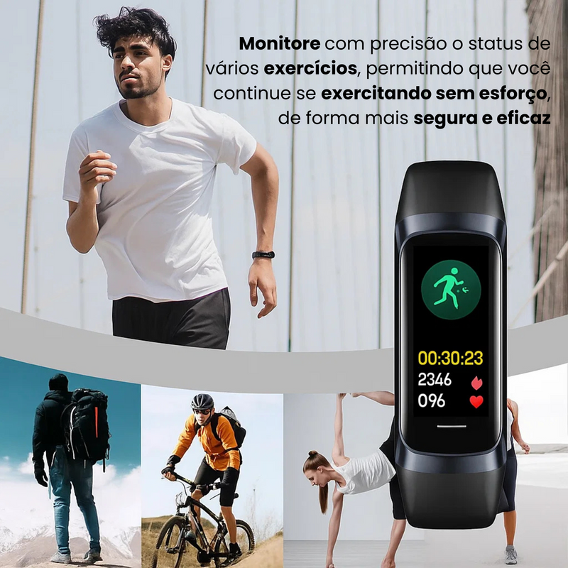 Lige FitWatch™ – Smartwatch Esportivo com Monitoramento de Saúde 24h