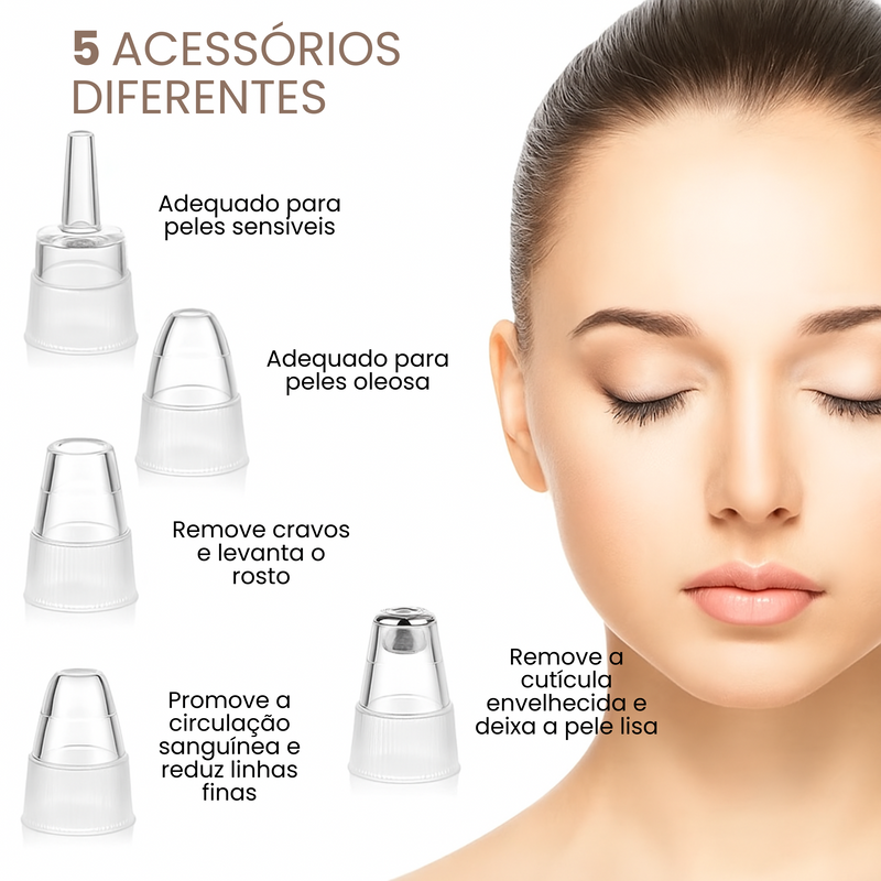 VacuumSkin PRO™ – Removedor de cravos a vácuo