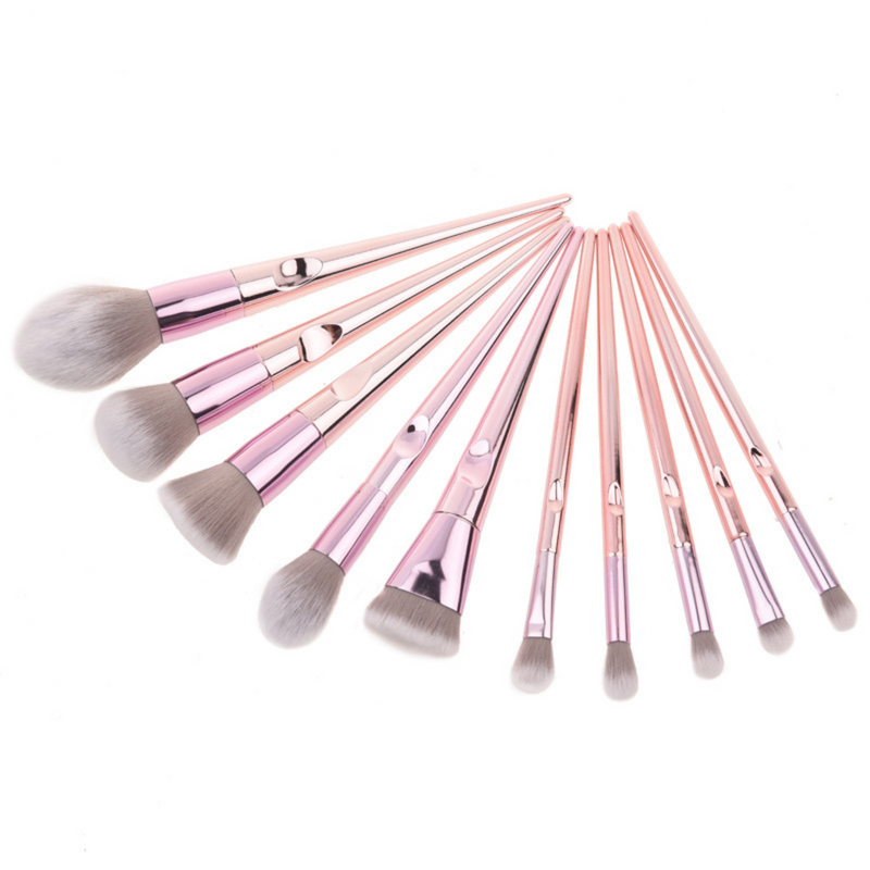 Kit BeautyBrush™ – Conjunto de 10 Pincéis de Maquiagem