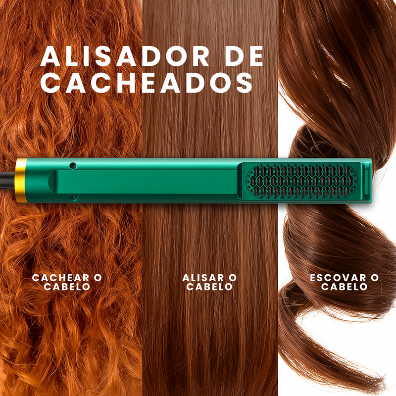 HairMaster Duo 2 em 1™ – Chapinha e Escova de cabelo