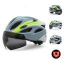 RoadShield Pro 2 em 1™ - Capacete de Ciclismo com Óculos Magnéticos Integrados