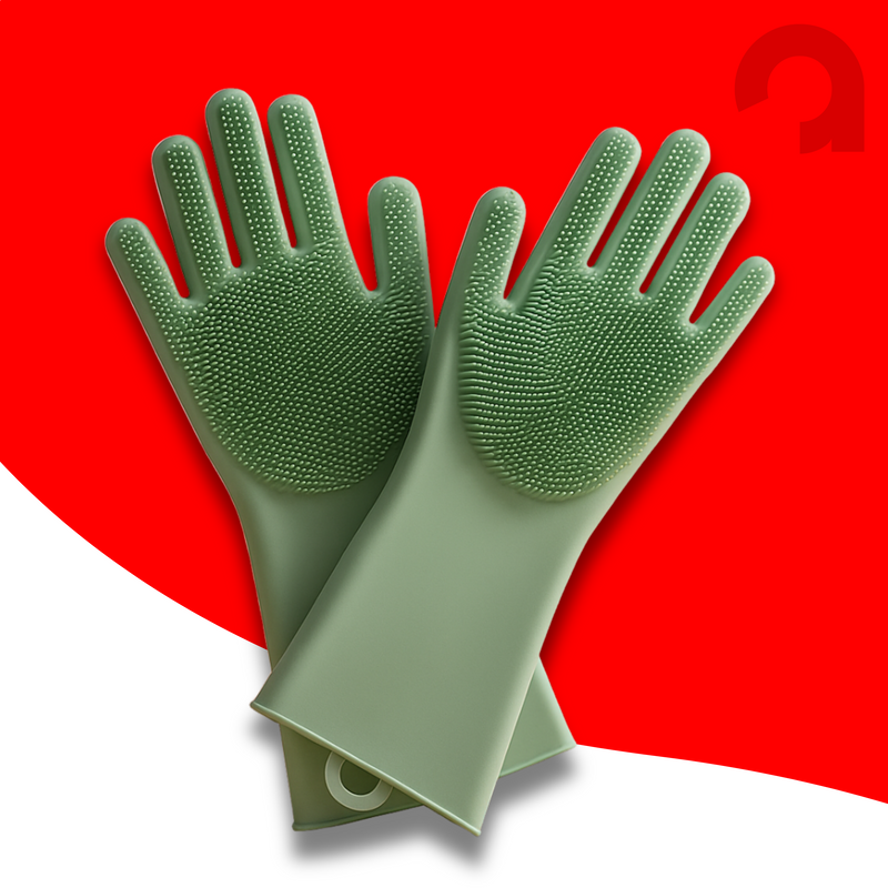 CleanGlove™ – Luvas de Silicone para Limpeza Doméstica